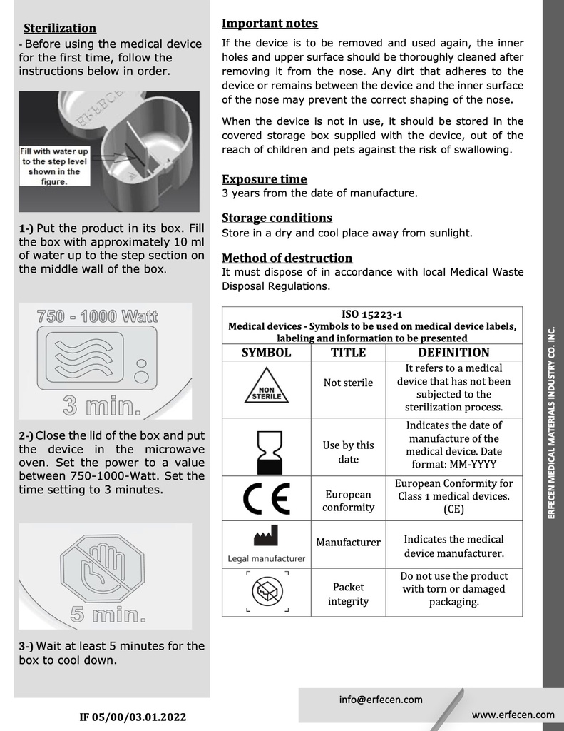 Nostril retainer -IFUp2